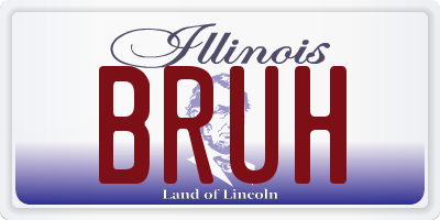 IL license plate BRUH