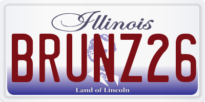 IL license plate BRUNZ26