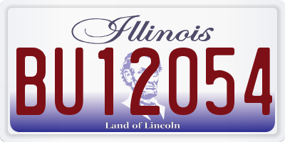 IL license plate BU12054