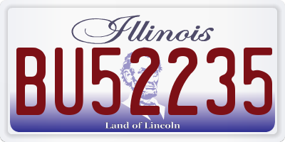 IL license plate BU52235