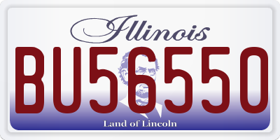 IL license plate BU56550