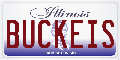 IL license plate BUCKEIS