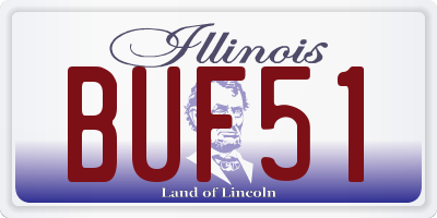 IL license plate BUF51