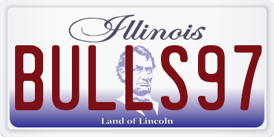 IL license plate BULLS97