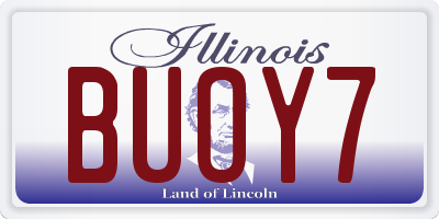 IL license plate BUOY7