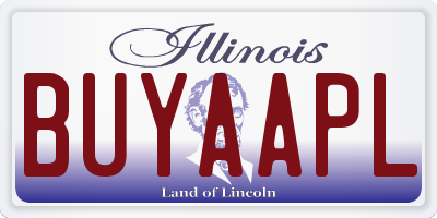 IL license plate BUYAAPL