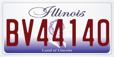 IL license plate BV44140