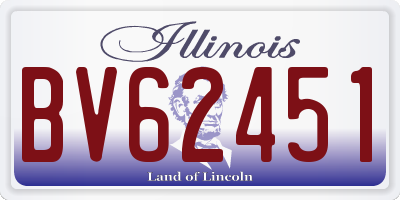 IL license plate BV62451