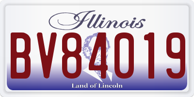 IL license plate BV84019