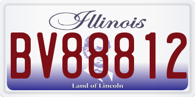 IL license plate BV88812