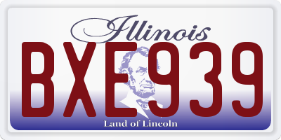 IL license plate BXE939