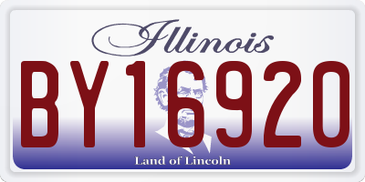 IL license plate BY16920