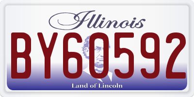 IL license plate BY60592