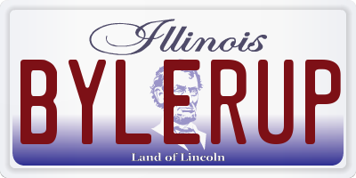 IL license plate BYLERUP