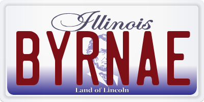 IL license plate BYRNAE