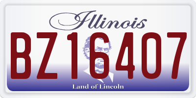 IL license plate BZ16407