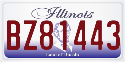 IL license plate BZ81443