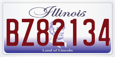 IL license plate BZ82134