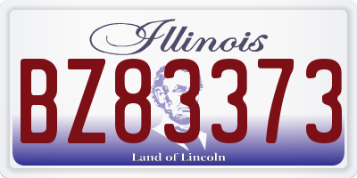 IL license plate BZ83373