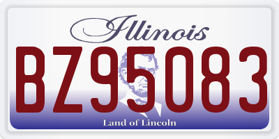 IL license plate BZ95083