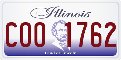 IL license plate C001762