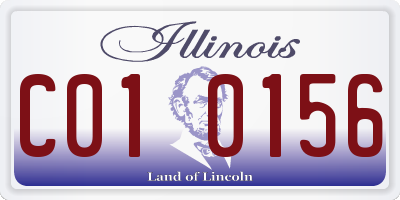 IL license plate C010156