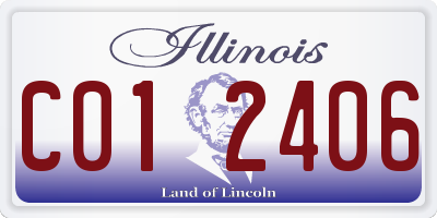 IL license plate C012406