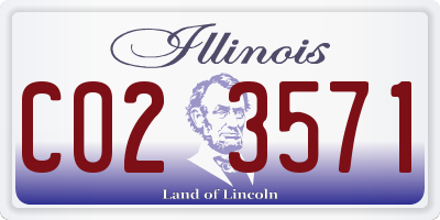 IL license plate C023571