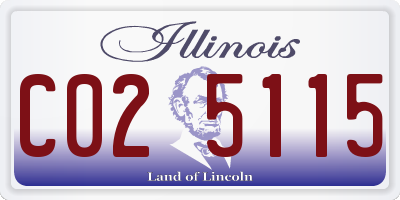 IL license plate C025115