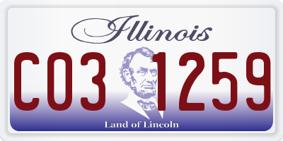 IL license plate C031259