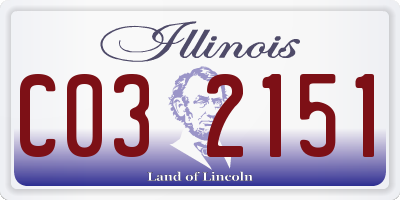 IL license plate C032151