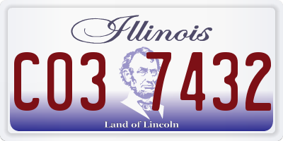 IL license plate C037432