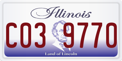 IL license plate C039770