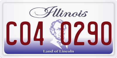 IL license plate C040290