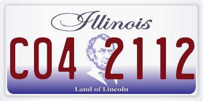 IL license plate C042112