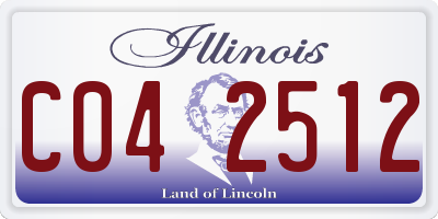 IL license plate C042512