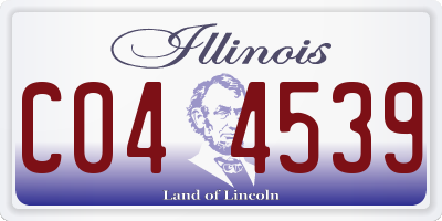 IL license plate C044539