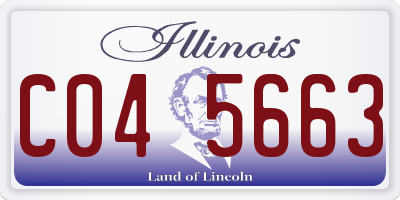 IL license plate C045663