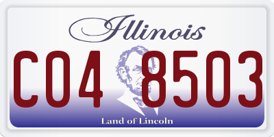 IL license plate C048503
