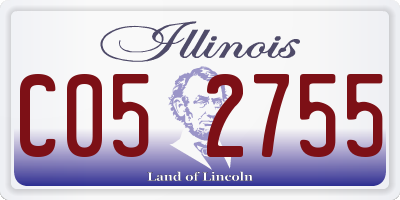 IL license plate C052755