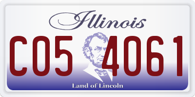 IL license plate C054061