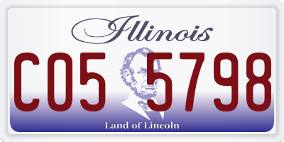 IL license plate C055798