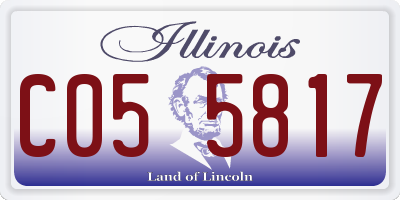 IL license plate C055817