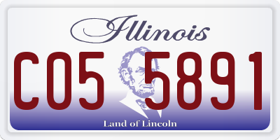 IL license plate C055891