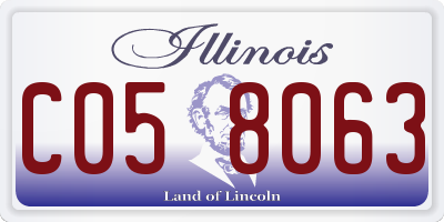IL license plate C058063