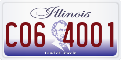 IL license plate C064001