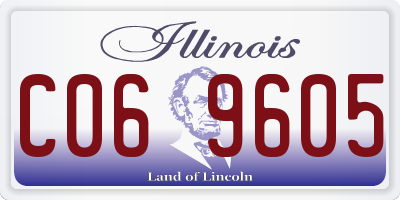 IL license plate C069605