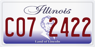 IL license plate C072422