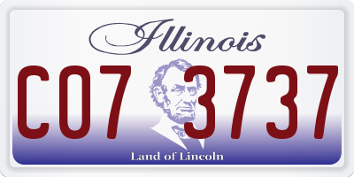 IL license plate C073737