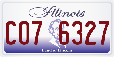 IL license plate C076327